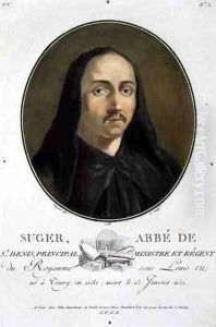 Portrait of Suger, Abbot of St Denis 1082-1152, 1788