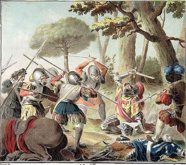 Gaston de Foix 1488-1512 Slain at the Battle of Ravenna, engraved by Roger, 1788 - view 1