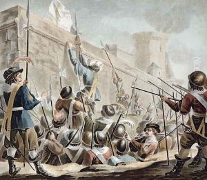 Attack on Boulogne-Sur-Mer, engraved by Jean Baptiste Morret fl. 1790-1820 1788 by Antoine Louis Francois Sergent-Marceau