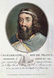 Charlemagne 747-814, King of France, engraved by Ride, 1789