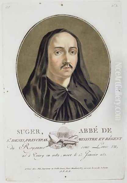 Abbe de Suger 1082-1151 from Portraits des grands hommes, femmes illustres, et sujets memorables de France, published 1787-92 - view 1