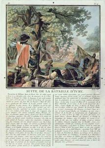 Aftermath of the Battle of Ivry 1590, engraved by Jean Baptiste Morret fl.1790-1820, 1788
