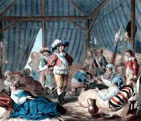The Count of Harcourt 1601-66 shows his humanity during the Siege of Turin 1640, 1787 - view 1