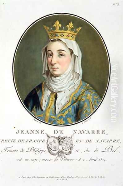 Portrait of Jeanne de Navarre 1271-1304, 1788 - view 1