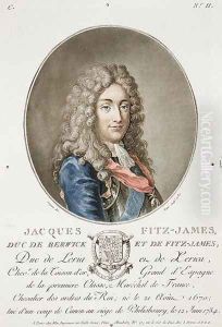 James Fitzjames 1670-1733, 1st Duke of Berwick, from Portraits des grands hommes, femmes illustres, et sujets memorables de France, engraved by Roger, 1787, published 1787-92 by Antoine Louis Francois Sergent-Marceau