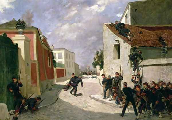 Jean-Paul Casimir-Perier 1847-1907 bringing back his Captain in 1870, 1874 - view 1