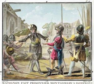 Jacques il Goyon, Lord of Matignon, Takes Montgomery a Domfront Prisoner, engraved by Jean Baptiste Morret fl. 1790-1820, 1788 by Antoine Louis Francois Sergent-Marceau