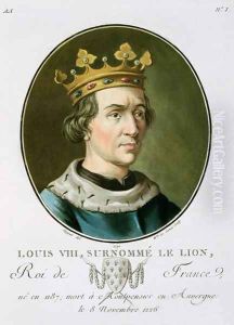 Portrait of Louis VIII, Called Le Lion, King of France 1187-1226, engraved by Madame de Cernel, 1790 by Antoine Louis Francois Sergent-Marceau