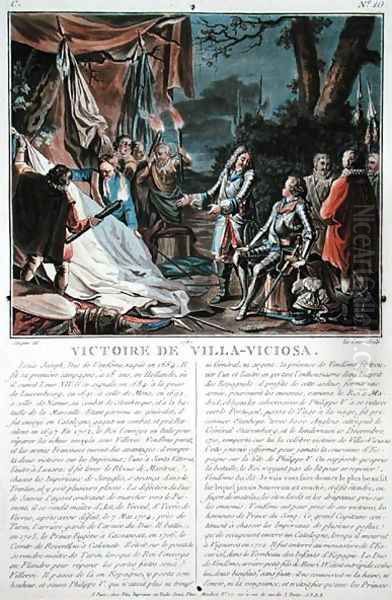 The Victory of Villa-Viciosa, 1710, engraved by Louis Le Coeur fl.1780-1800, 1787 - view 1