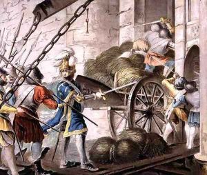 The Capture of Chartres, engraved by Roger, 1788 by Antoine Louis Francois Sergent-Marceau
