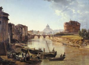 New Rome with the Castel SantAngelo, 1825