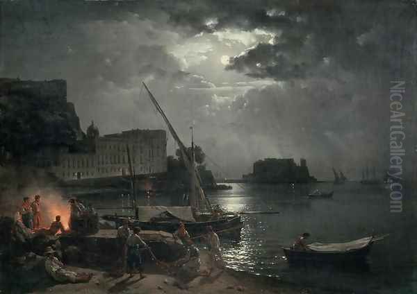 View of Naples in Moonlight, 1829 - view 1