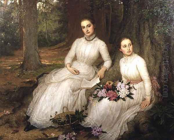 Kathleen and Mary Ann, Daughters of Samuel Gurney Sheppard of Leggatts, Potters Bar, 1888 - view 1
