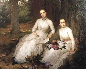 Kathleen and Mary Ann, Daughters of Samuel Gurney Sheppard of Leggatts, Potters Bar, 1888 by Mrs. Louisa Starr Canziani