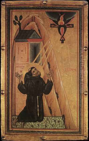 St Francis Receiving the Stigmata 1240-50 - view 1