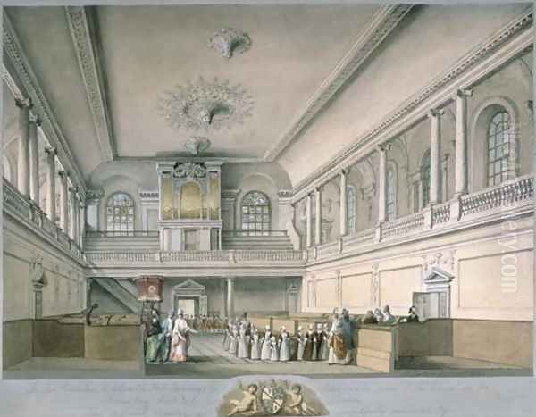 The Foundling Hospital Chapel looking West, 1773 - view 1