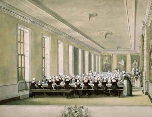 The Girls Dining Room of the Foundling Hospital, 1773 by John Sanders