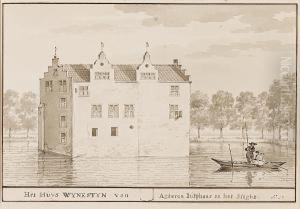 A View Of The Wynestyn House; And A View Of The Village Of Sliedrecht - view 1