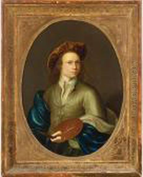 A Self Portrait Of A Young
Painter At The Age Of 19, Half Length, Holding A Painters Palette - view 1