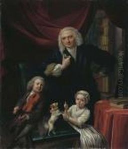 Portrait Of A Family by Aert Schouman