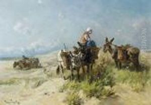 Petits Anes Dans Les Dunes by Henry Schouten