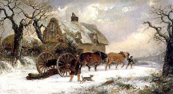 Carting Timber - Winter - view 1