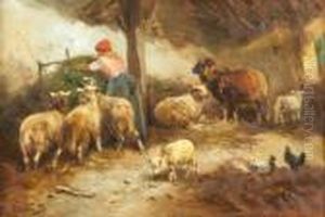 Moutons Dans La Bergerie