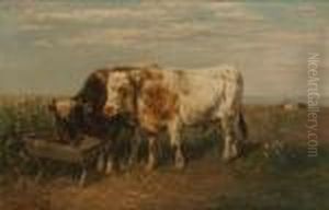 Vaches A L'abreuvoir by Henry Schouten