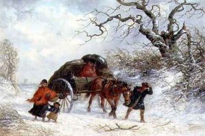 The Carriers Cart - Winter by Thomas Smythe