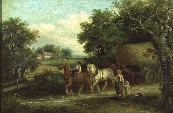 The Haycart Crossing the Ford in Summer - view 1