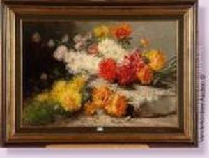 Gerbe De Fleurs Sur Une Pierre by Henry Schouten