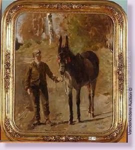 Jeune Garcon Et Son Ane by Henry Schouten