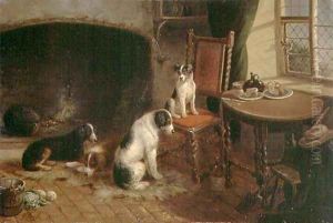 Interior with Dogs, 1894-96 by Thomas Smythe