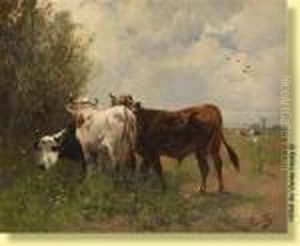 Vaches Au Paturage by Henry Schouten