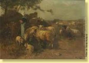 Bergere Gardant Ses Moutons Bergere Gardant Ses Moutons