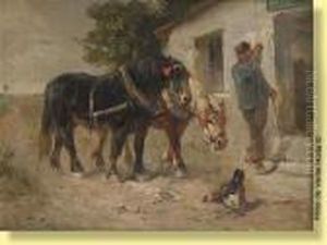 Marchand De Chevaux Buvant by Henry Schouten