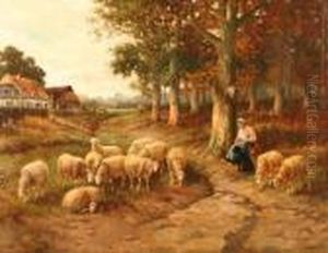 Henry Zugeschr.(belgischer Tier- Und Landschaftsmaler by Henry Schouten
