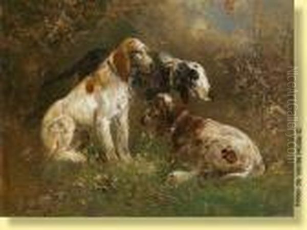 Trois Chiens De Chasse - view 1