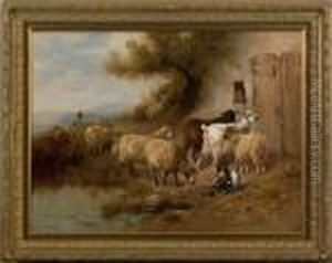 Landscape With Goats by Henry Schouten