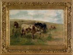 Landscape With Cows by Henry Schouten