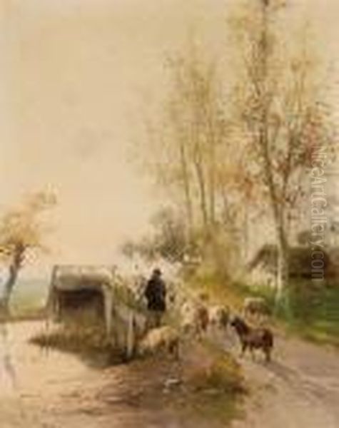 Schaapherder Met Kudde - view 1