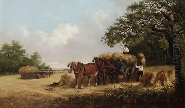 Loading the hay wagon - view 1