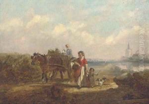 Returning from the market by Thomas Smythe