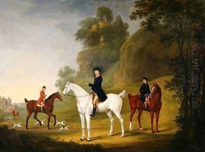 Lord Bulkeley and his Harriers, his huntsman John Wells and Whipper-In R. Jennings, 1773 by Francis Sartorius