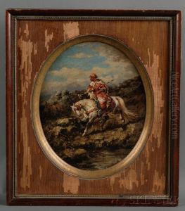 Arab Scout On Horseback by Adolf Schreyer