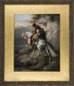 Arabhorseman. by Adolf Schreyer