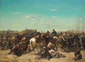 Ottoman Encampment by Adolf Schreyer