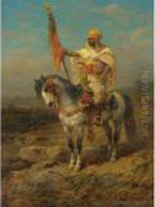 Arab Horsemen by Adolf Schreyer