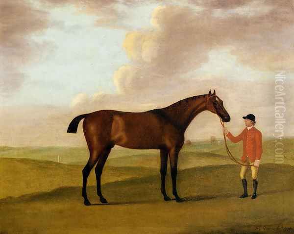 Captain Dennis O'Kelly's Basilimo Held By A Groom I - view 1