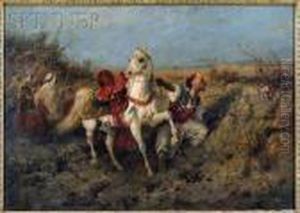 Arab Horsemen by Adolf Schreyer
